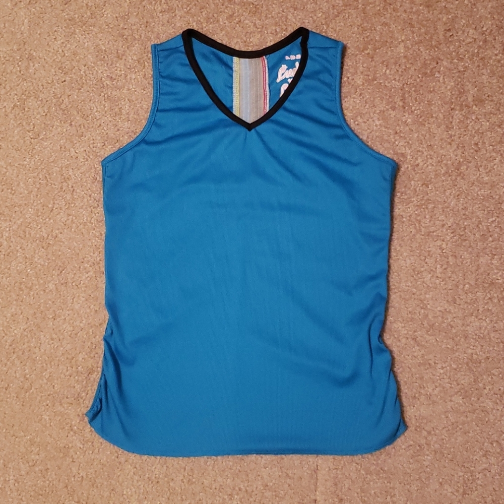 Lucky In Love Girls Blue Tennis Tank